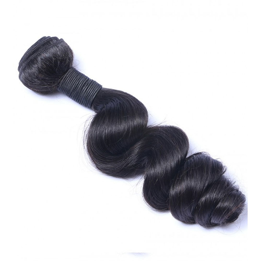 Buy 3 Bundles Get Free Lace Closure - Virgin Hair Bundles Loose Wave Human Hair Weave - NAZODA