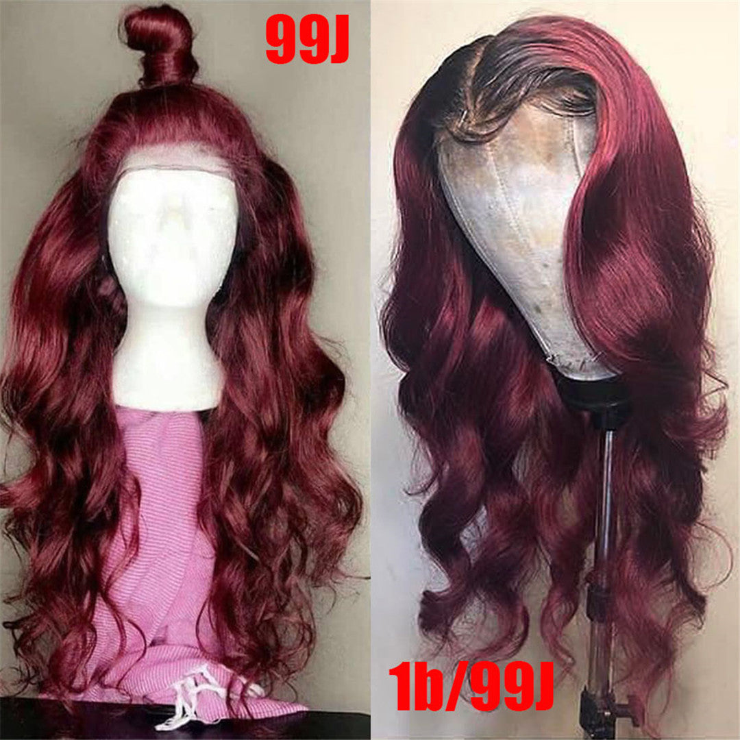 99J Long Body Wave Lace Front Human Hair Wigs - NAZODA