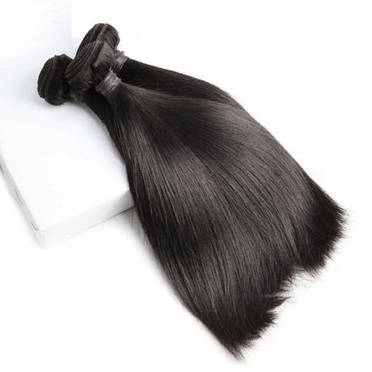 Buy 3 Bundles Get Free Lace Closure - Virgin Hair Bundles Straight Human Hair Weave - NAZODA