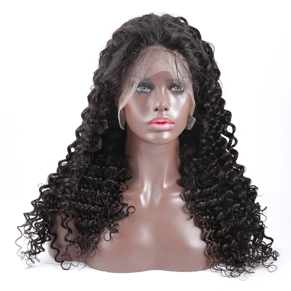 Transparent Lace Full Lace Wig HD Lace Wig Deep Curly Virgin Hair - NAZODA