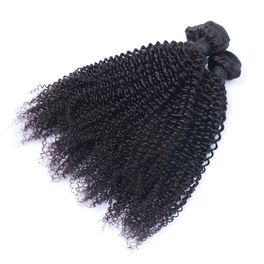 Buy 3 Bundles Get Free Lace Closure - Virgin Hair Bundles Kinky Curly Human Hair Weave - NAZODA