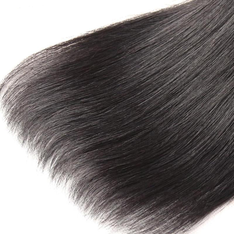 Buy 3 Bundles Get Free Lace Closure - Virgin Hair Bundles Straight Human Hair Weave - NAZODA