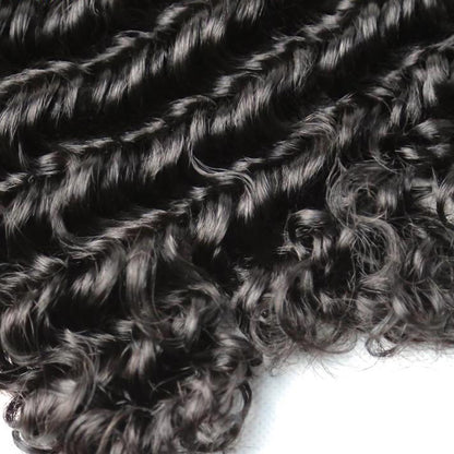 Buy 3 Bundles Get Free Lace Closure - Virgin Hair Bundles Deep Wave/Curly Human Hair Weave - NAZODA