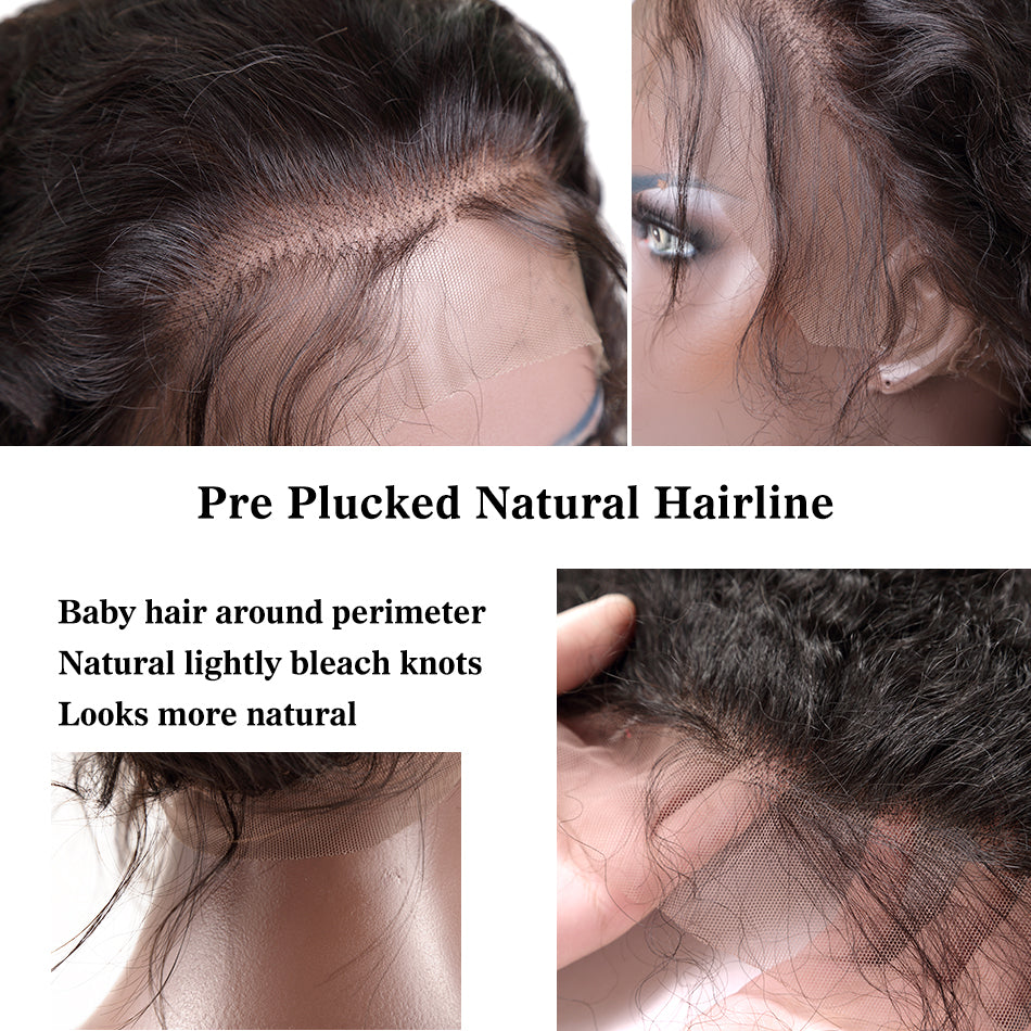 360 Lace Frontal Wig Straight Virgin Hair - NAZODA