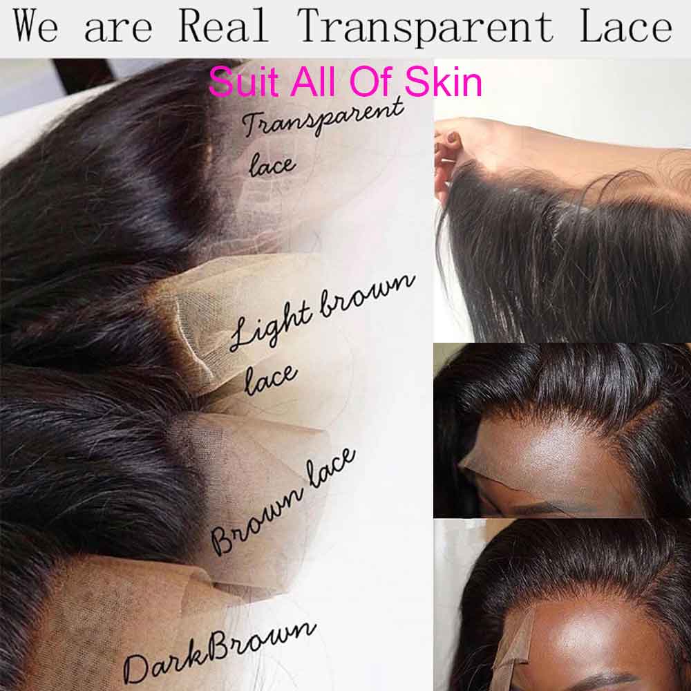 Transparent Lace 13x6 Lace Front Wig HD Lace Wig Deep Curly Virgin Hair - NAZODA