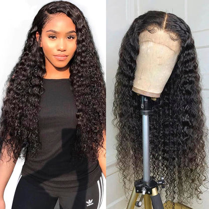 Transparent Lace 13x6 Lace Front Wig HD Lace Wig Deep Curly Virgin Hair - NAZODA