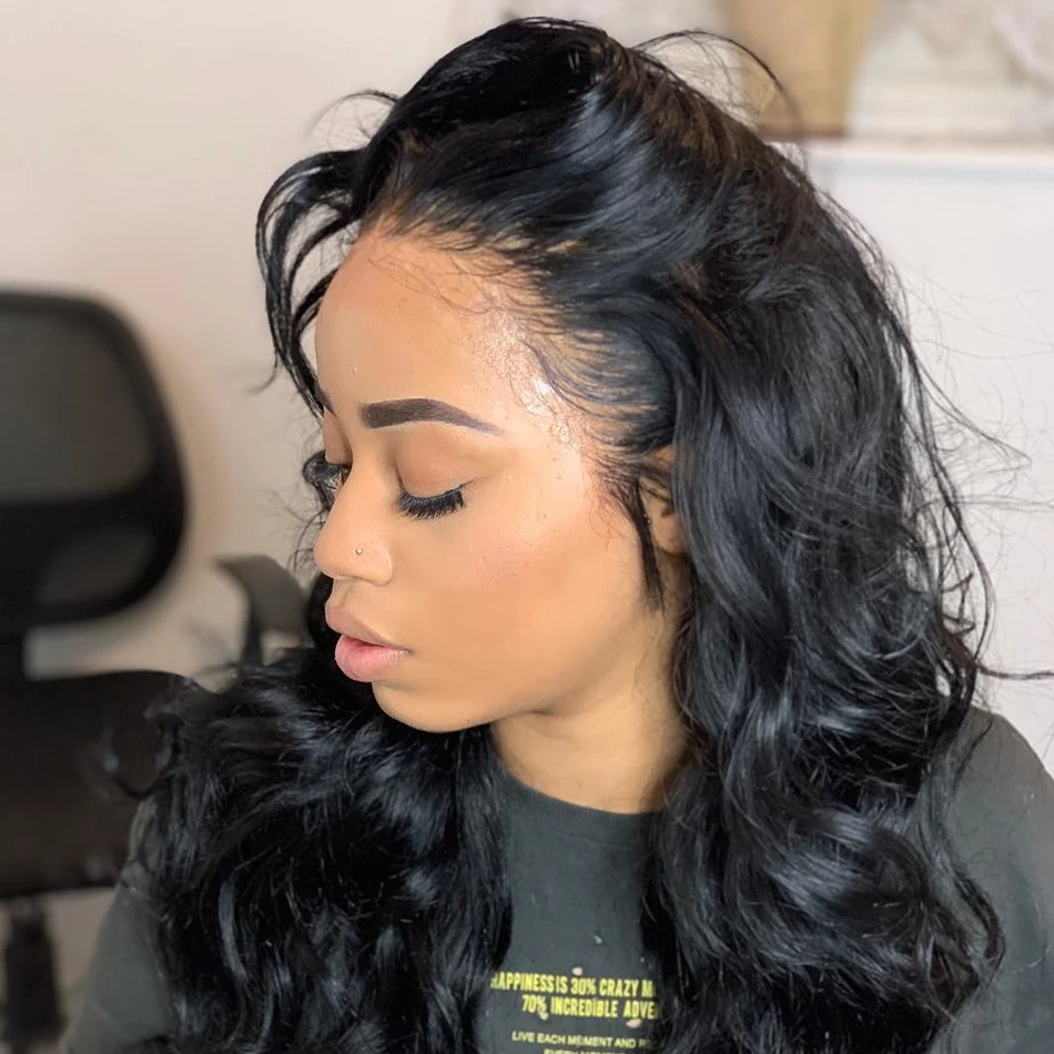 Transparent Lace Full Lace Wig HD Lace Wig Loose Wave Virgin Hair - NAZODA