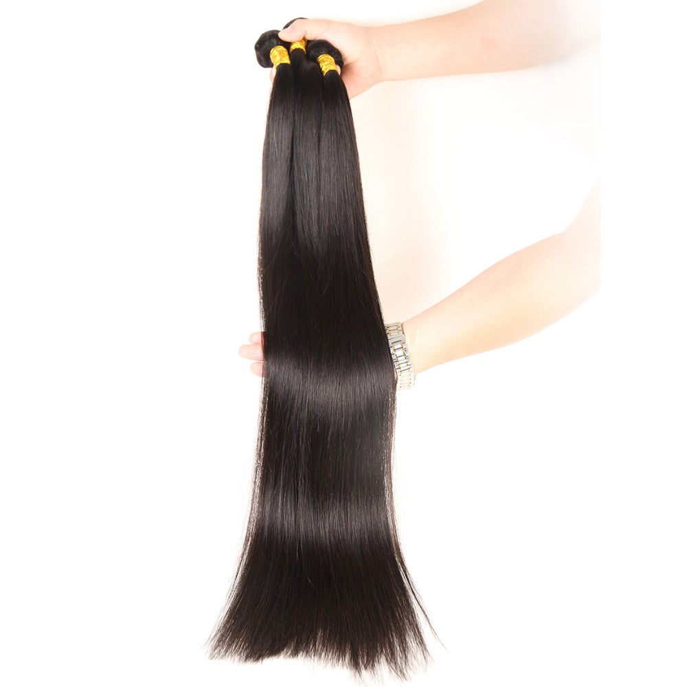 Long Virgin Hair Bundles Straight Human Hair Weave 30 32 34 36 38 40 Inches - NAZODA