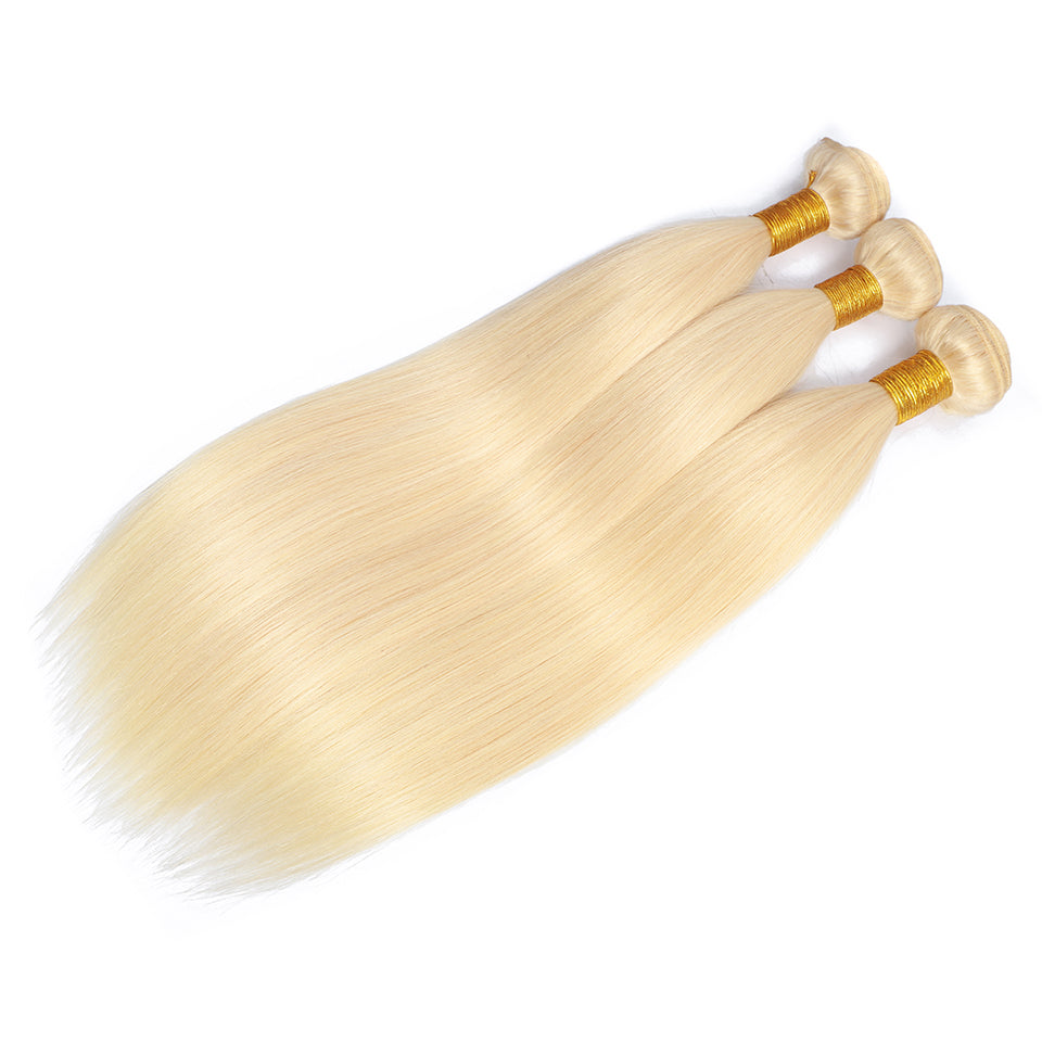 Blonde #613 Hair Straight Virgin Hair Bundles - NAZODA