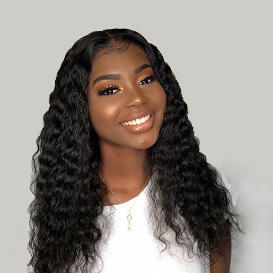 Buy 3 Bundles Get Free Lace Closure - Virgin Hair Bundles Deep Wave/Curly Human Hair Weave - NAZODA