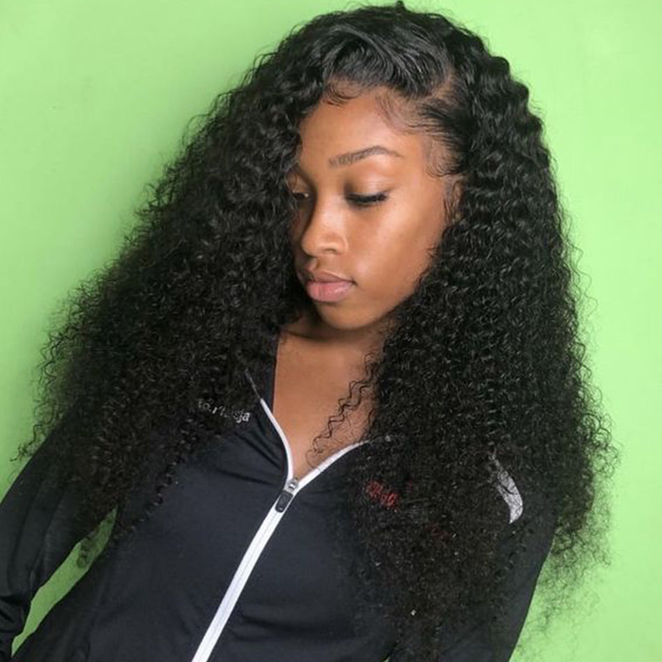 Buy 3 Bundles Get Free Lace Closure - Virgin Hair Bundles Kinky Curly Human Hair Weave - NAZODA