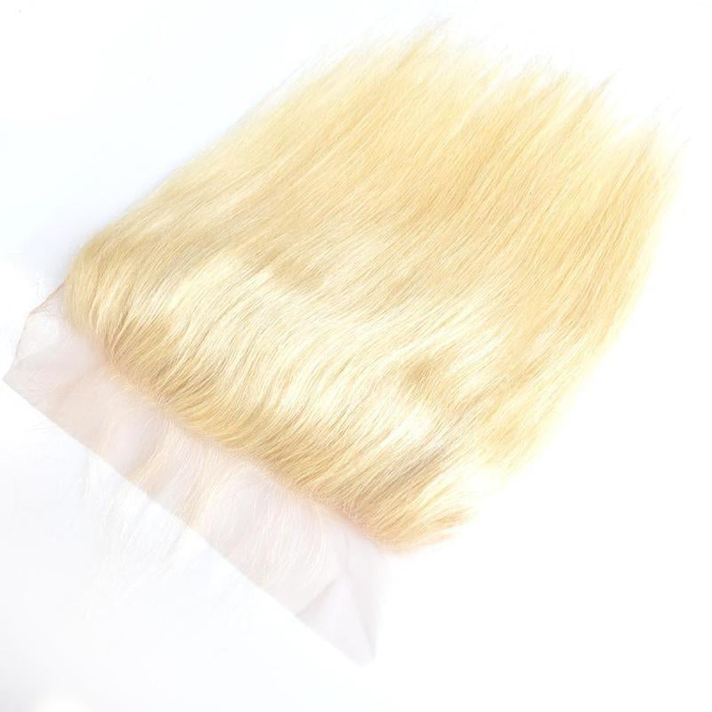 Virgin Human Hair Blonde #613 Straight 13x4 Lace Frontal - NAZODA